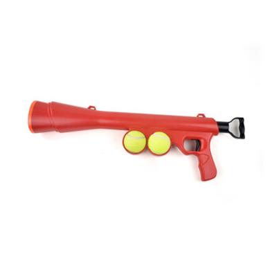 China Durable Dog Toys Interactive Pet Dog Tennis Ball Launcher Gun Durable Dog Launcher for sale