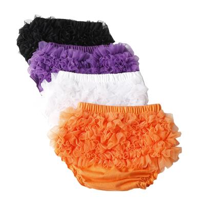 China Baby's Breathable Cotton Shorts Infant Tulle Ruffle Panties And Diaper Cover Bloomers for sale