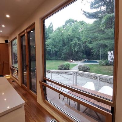 China High-end composite high-end doors and windows of magnetic screen wood-aluminum for sale