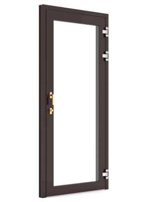 China Modern Double Glazed Aluminum Interior Single Glass Doors for sale