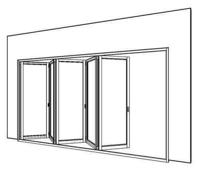 China China Supplier Folding Thermal Break Double Glazed Bi Folding Entry Doors Aluminum Glass Doors New Design American Standard for sale