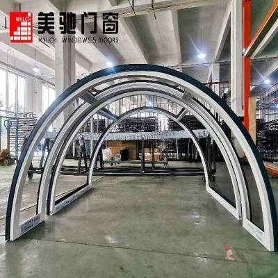 China Magnetic Aluminum Screen Arch Window Grill Window and Fixed Arch Door Window Design for sale