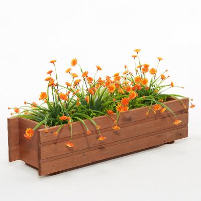 China Eco-friendly Durable Wooden Yard Planter Bed Planter Wholesales Flower Planter Gardening Box for sale