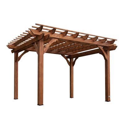 China Easily Assembled Wooden Pergolas Outdoor White Decoration Pergola Garden Trellis Arch Arbors Wedding Arch Bridges for sale