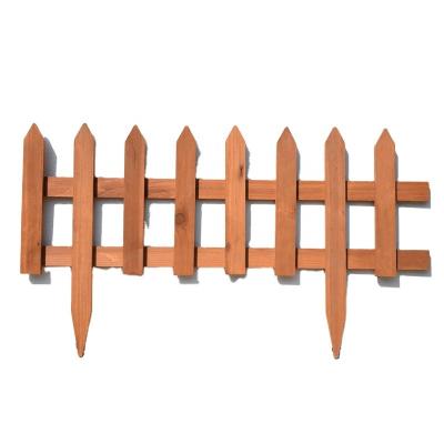 China Easily Assembled Wooden Garden Plant Picket Fence Wooden Barrier for sale