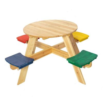 China Modern Outdoor Furniture Kids Wooden Table Garden Bench Kids Table and Chairs for sale