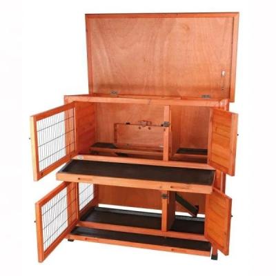 China 2021 Hot Sales Viable High Quality Rabbit Cage Wooden Hutch House for sale