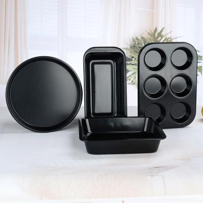 China 2021/2020 Aamzon Viable Top Selling Carbon Steel Nonstick Oven Bakeware Kitchen Sets Baking Pan Set for sale