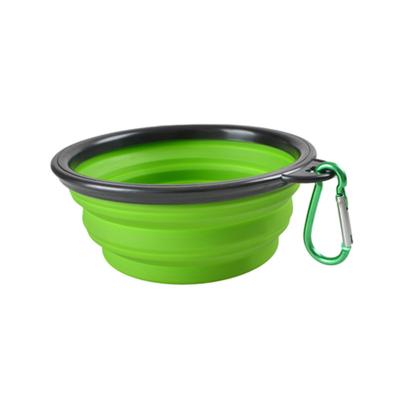 China New Design 350ml Viable Collapsible Collapsible Water Silicone Dog Pet Food Feeding Bowl for sale