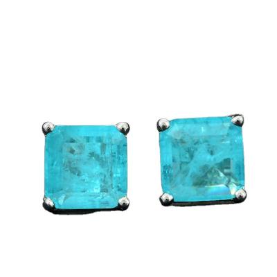 China BOHEMIA 2020 foreign trade news Central Institute of Statistics jewelry source explosive factory hot sale Paraiba earrings for sale