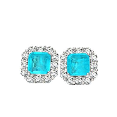 China New Paraiba BOHEMIA Earrings 2020 Sterling Silver Hot INS Jewelry For Girlfriend Gifts for sale