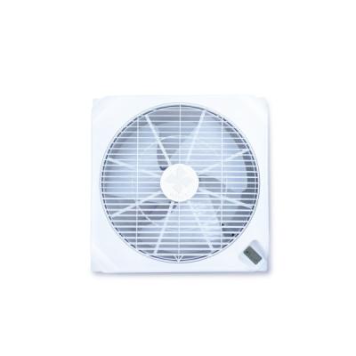 China Easy To Clean Wholesale Low Noise AB Home Appliance Wall Mounted Electric Remote Control Square 18 Inch Plastic Ceiling Box Fan for sale