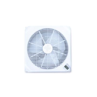 China Easy To Clean Factory Manufacture Square 18 Inch AB Modern Remote Control Plastic Ceiling Mounted Box Fan for sale