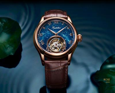 China Chronograph Tourbillon Watch Mens Business Automatic Mechanical Wristwatch Watches; luxury for sale