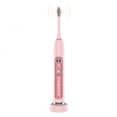 China Multi-speed Adjustment Daily Clean Adult Home Use Automatic Rechargeable Travel IPX7 Cordless Sonic Electric Toothbrush for sale