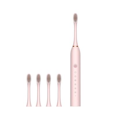 China China 6 Multispeed Auto Adjustment Soft Stiffens Usb Rechargeable Electric Adult Sonic Electric Toothbrush for sale