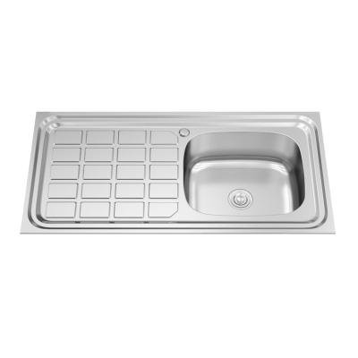 China With Faucet Kitchen Sink Modern Small Stainless Steel Hand Sink Prices With Drain Panel for sale