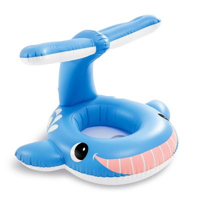 China Blue Whale Circle Baby Inflatable Float Swimming Ring Air Mattresse Water Toys Inflatable Pool Float Child Seat for sale