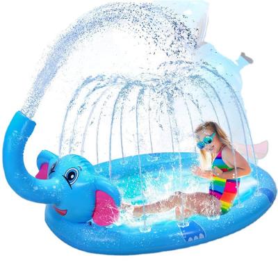 China Thicken Thick PVC Elephant Spray Water Outdoor Toys Equip Mat Sprinklers Kids Play Pool Lawn Sprinkler Mat for sale