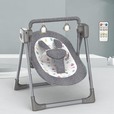 China Modern New Baby Crib Rocking Bed Rocking Chair Sleeping Artifact Smart Electric Newborn Smart Hutch for sale