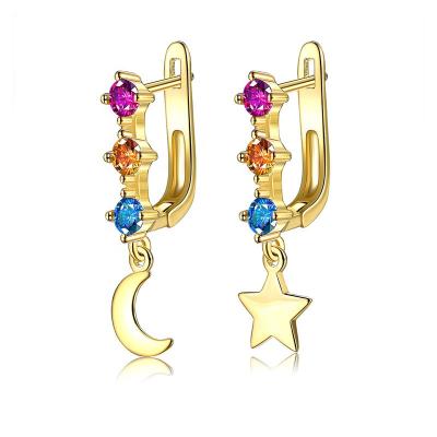 China Latest design CLASSIC 18k gold plated jewelry gold circle earring fashion earrings women for sale