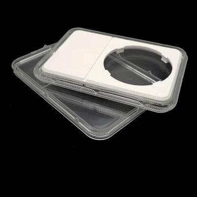 China Transparent Case 59mmx85mm Plastic Ultrasonic Coin Holder Plate Plastic Quality Slabs Box Certification Grade Case for sale