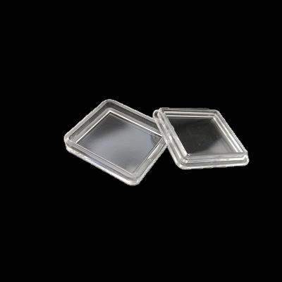 China 46x30x3mm Customized 1OZ BAR BOX Acrylic INGOT BOX Transparent Clear Direct Fit High Caps For 1oz Silver for sale