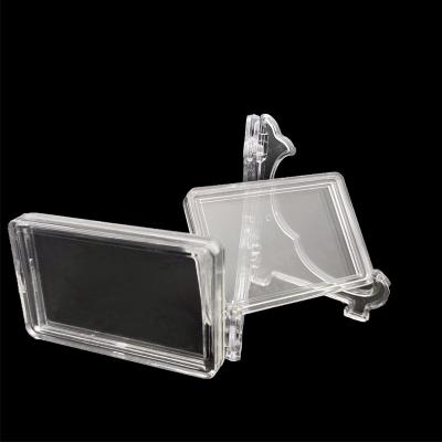 China Bullion Holder  Customized 1OZ BAR BOX Acrylic INGOT BOX Transparent Clear Direct Fit High Caps For 1oz Silver for sale