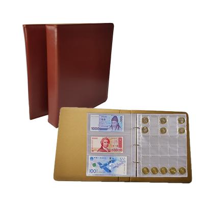 China Stamp Collecting& 2021New Postage 3 hole album coin collection album sheets of storage or banknote collection album no words can be customized for sale