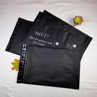 China Strong Adhesive Custom Printed Poly Envelopes Black Transparent Mailing Bag 30x40 Mailer Shoe Polymailer Bags for sale