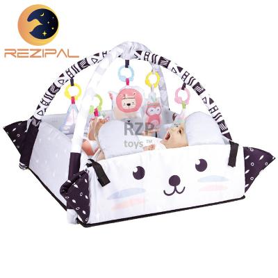 China Toy New Baby Gym Educational Animal Play Mat Large Baby Play Activity Mat For Baby for sale