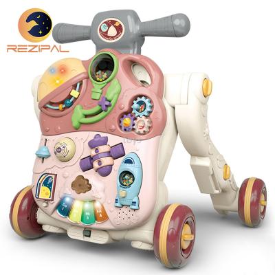 China 2021 New High Quality ABS Specifically For Kids Brown ABS Baby Roller Walker Car for sale