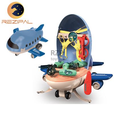 China ABS 2 in 1 Airplane Doctor Set Toy Children Pretend Doctor Toys Modern Car Doctor Toy Set Kids Medicine Game for sale