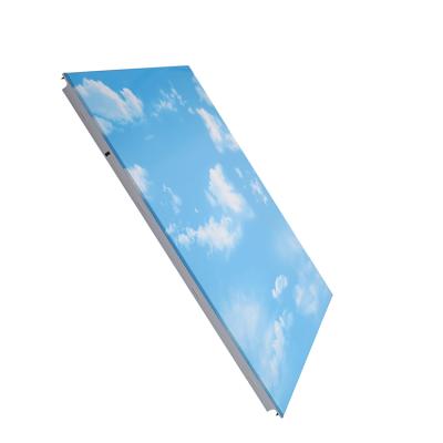 China Artistic Ceilings 600*600 Size Baluminum Suspended Bathroom Aluminum Ceiling Tiles Square Gusset Plate for sale