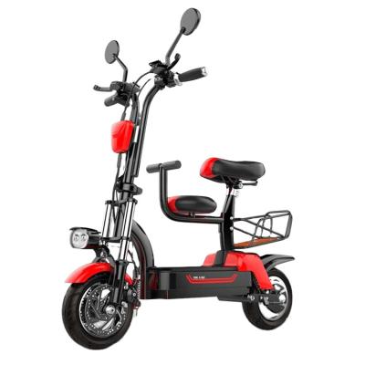 China New Double Seat Folding Motorcycle Model E Electric Scooter Bike Folding Electric Bicycle 48v for sale