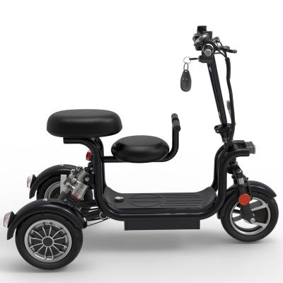 China Double Seat Electric Tricycle Scooter 3 Wheel Battery Operated Adult Scooter Suitable For Travel for sale