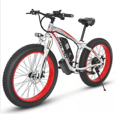 China Unisex Electric Bike 26 Inch Lithium Electric Snow Bicycle 1000W 48V Aluminum Alloy for sale