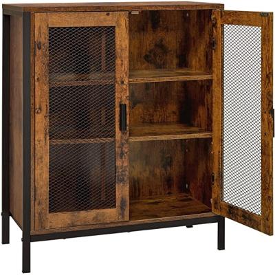 China PANEL Double Door High Quality Solid Wood Storage Cabinet for sale