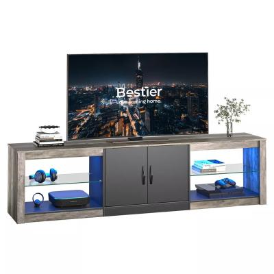 China Modern Convertible TV Stand Living Room Furniture Wood Cabinet TV TV Stand With LED for sale