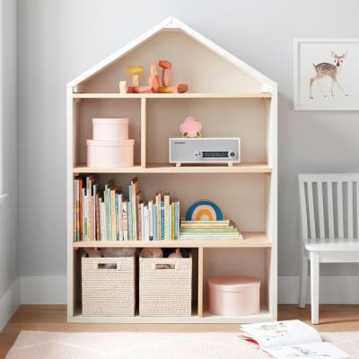 China (Other) Kids Adjustable Eco-Friendly Shelf Toy Storage Rack Kids Cabinets Bookcase Easy Assemble Kids Furniture for sale