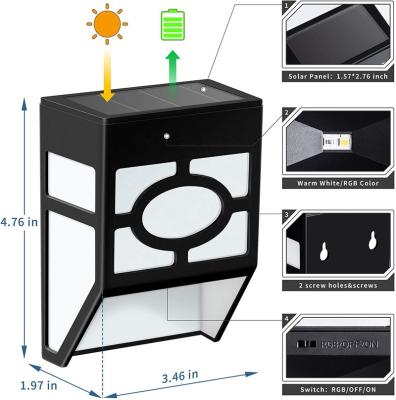 China Solar Christmas Decoration Light 2 Modes Fence Garden Deck Unique Pattern Waterproof Automatic Outdoor Lights for sale