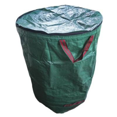 China 300L Breathable Garden Sack With Lid Garden Scavenger Bag Flip Leaf Storage Sack Deciduous Sack for sale