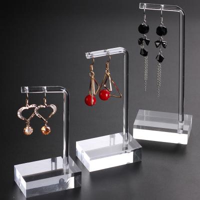 China transparent jewelry display necklace pendant stand acrylic rectangle shape for sale