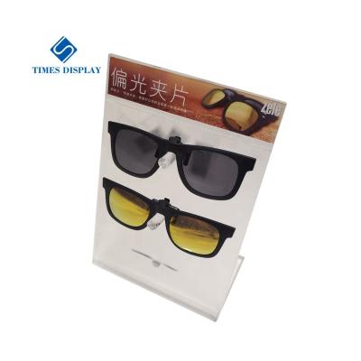 China Custom PMMA Gel Holder Small Material Eyewear Suit Counter Racks Acrylic Sunglasses Display Rack for sale