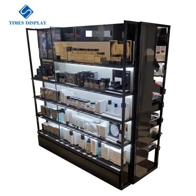 China PMMA Newly Design Customized Supermarket Retail Shop Cabinet Showcase MDF Cosmetic Display Furniture for sale