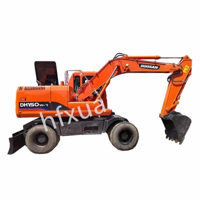 China Wheeled Doosan 150-7 2nd Hand Excavator 12T 2200kW for sale