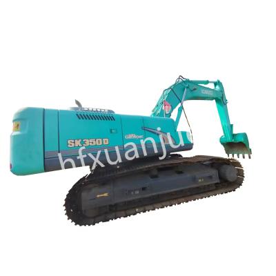 Chine 34700Kg 350 Excavateur Kobelco utilisé Machines de construction 6 cylindres à vendre