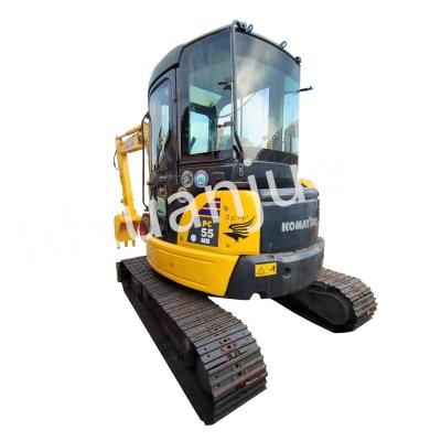 Chine Utilisé Mini Komatsu PC55 Excavator équipement lourd réservoir de carburant 65L à vendre