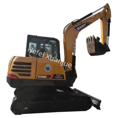 Chine SY60Pro Excavator Sany utilisé avec vitesse de déplacement de la machine 4.2 / 2.4 En bon état à vendre