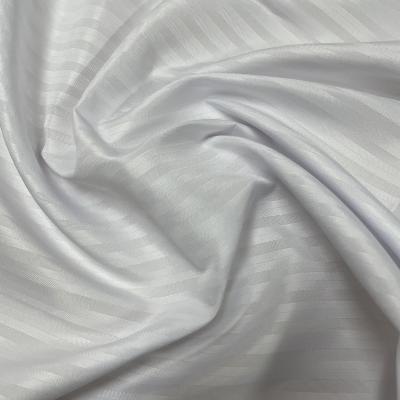 China Antistatic Hot Sales 100% Polyester Stripe Fabric Peach Skin Used For Home Textiles for sale